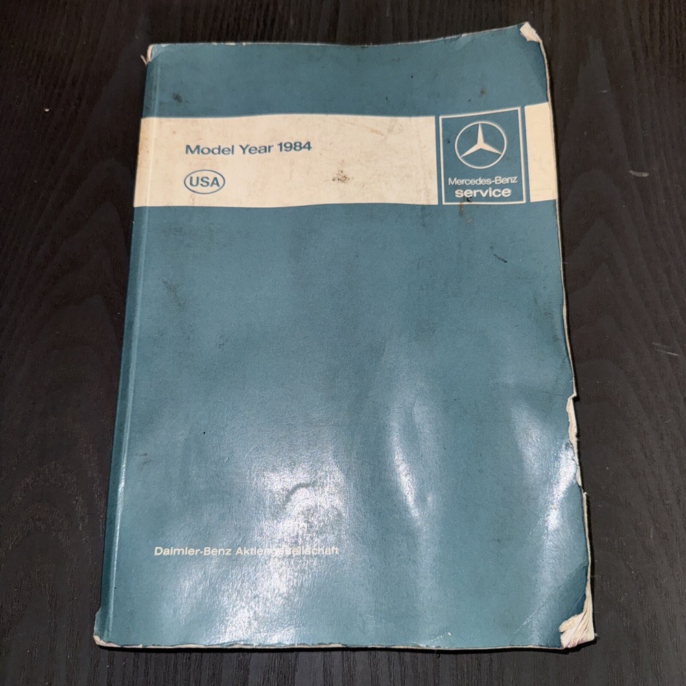 Mercedes-Benz Model Year 1984 Passenger Cars - Introduction Into Service Manual