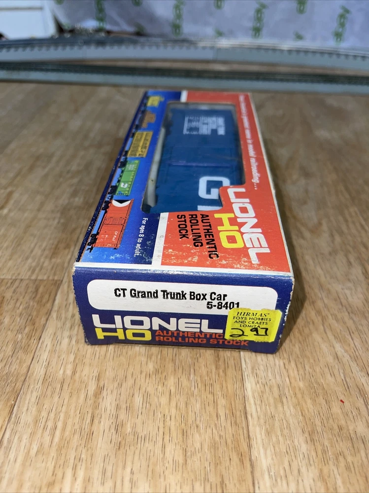 HO Scale Lionel 5-8401 Grand Trunk Western Box Train Car 88401 GTW Original Box