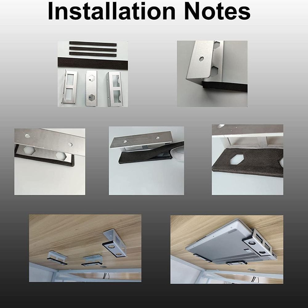 Universal Under Desk Laptop Holder Mount with Secure Screw Fastening  