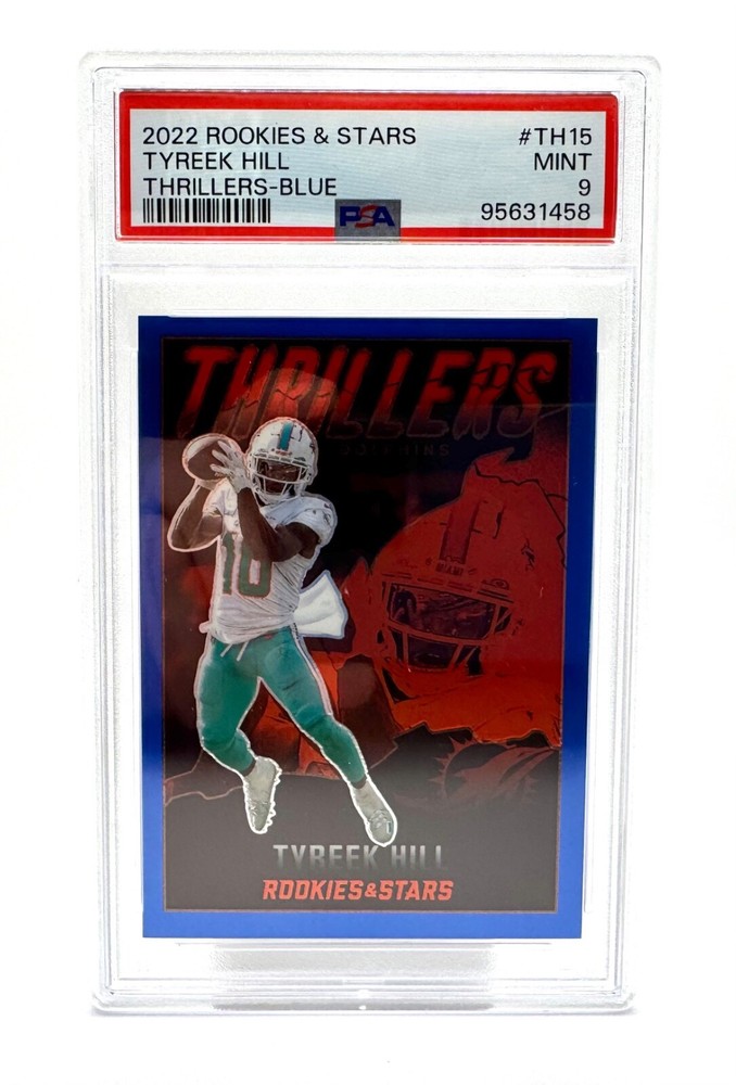 2022 Rookies & Stars Tyreek Hill Thrillers JERSEY MATCH! /50 PSA 9 only 1 higher