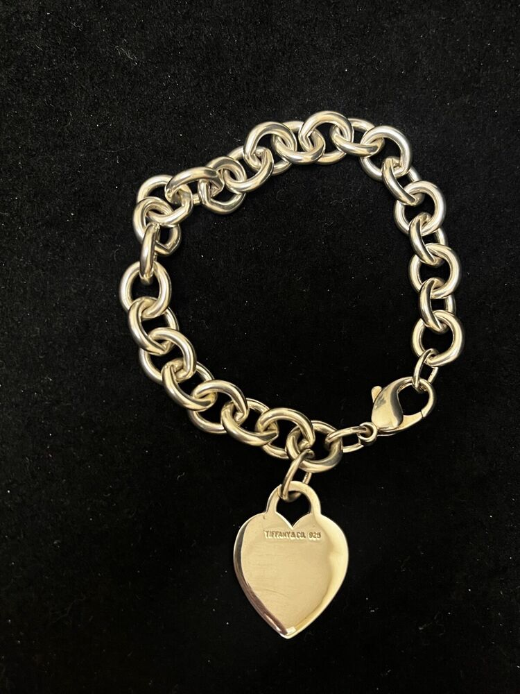 Tiffany & Co. Return to Tiffany Heart Tag Lobster Closure 7.5 in Chain Bracelet