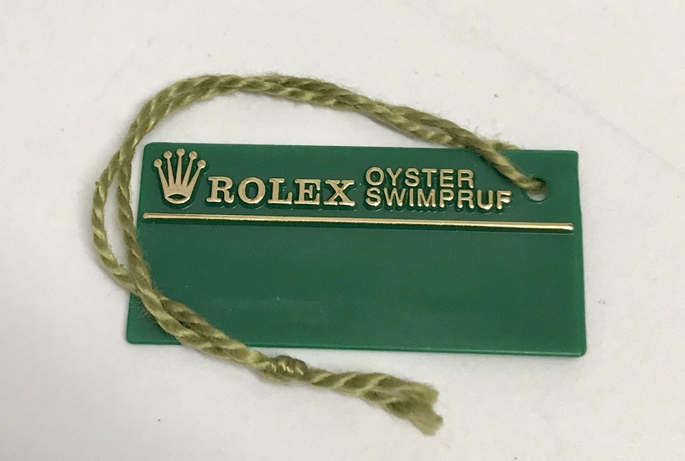 ROLEX Green Tag Hangtag Oyster Swimpruf S283619 SUBMARINER GMT EXPLORER OEM 1993
