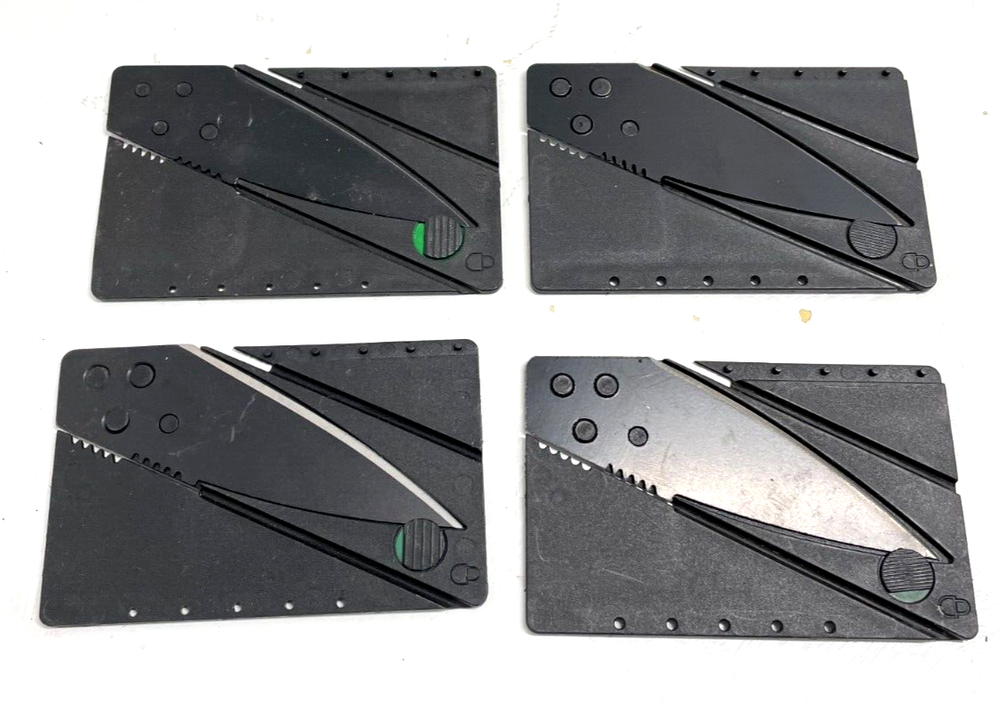 Credit Card Folding Utility Knife - Lot of 4-image
