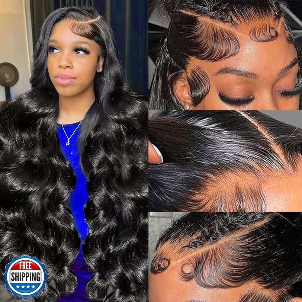 13x6 HD Lace Front Wig Human Hair 200 Density Body Wave Frontal