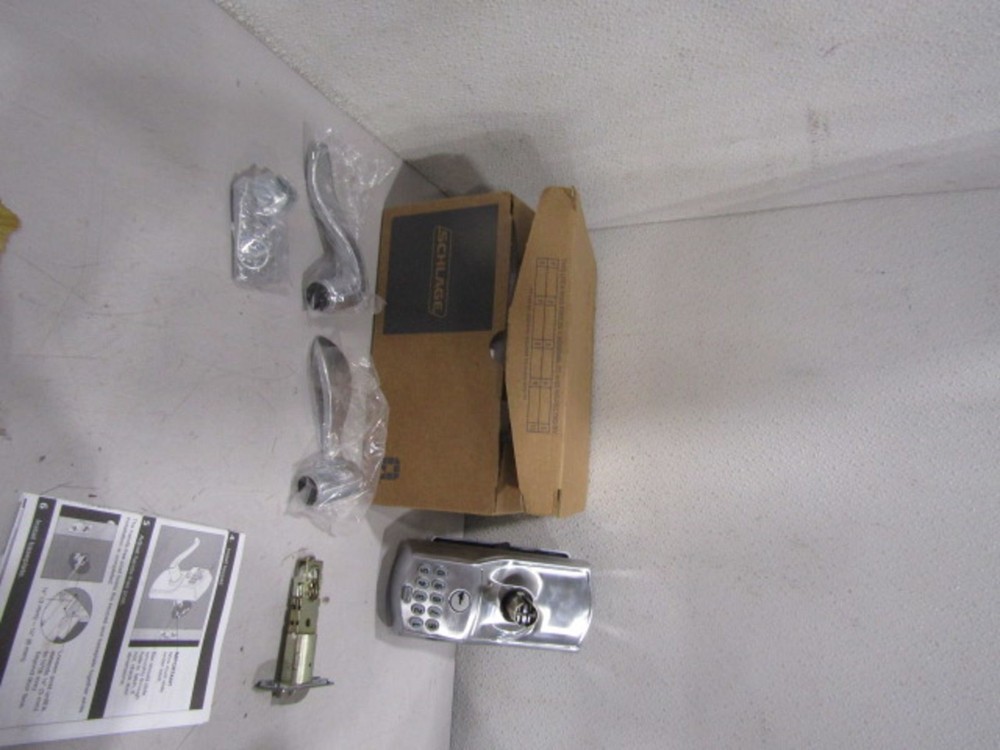 Schlage Camelot Keypad Entry Flex Lock FE595 with Accent Levers