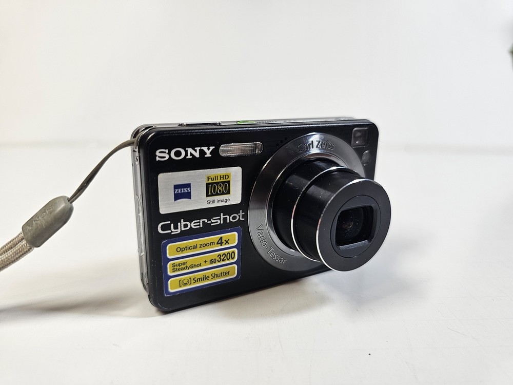 Sony Cybershot DSC-W120 7.2MP Vintage Digital Camera Tested Working Black