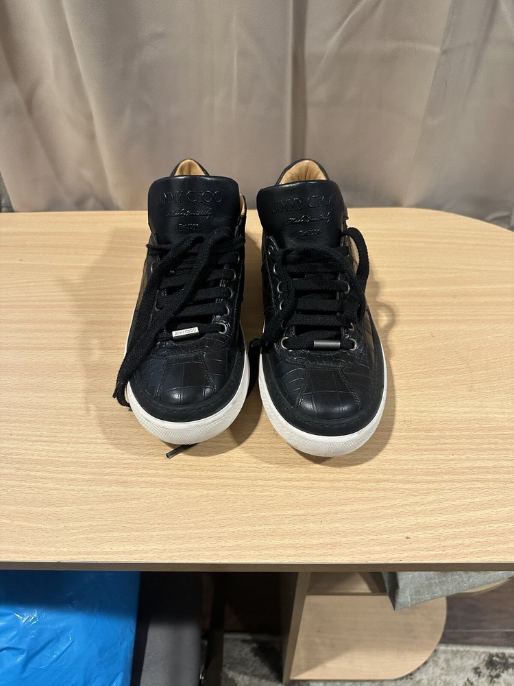 Jimmy Choo Men Black Shoes Size 39.5