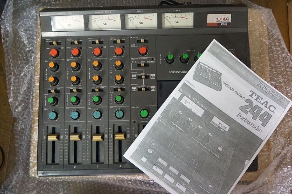 Tascam 244 Portastudio 4-Track Cassette Tape Recorder Vintage 80s Maintained