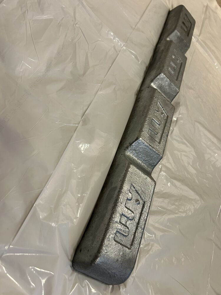 Zamak ZA-8 Ingot (8%-9% Aluminum, 1% Copper, Zinc 90-91%), Approx 20 Lb Ingot.