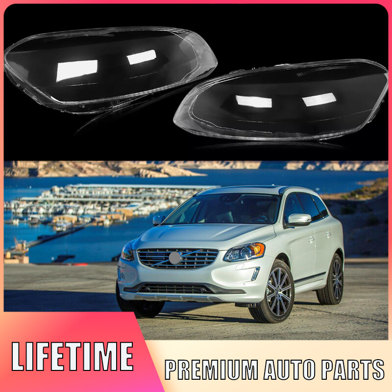 Volvo XC60 2014-2017 Headlight Lens Cover Set - Left & Right Clear Replacement