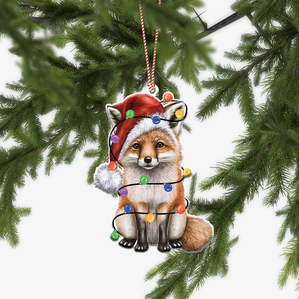 Lovely Fox Christmas Ornament  Fox Xmas Ornament  Fox Car Ornament Gift