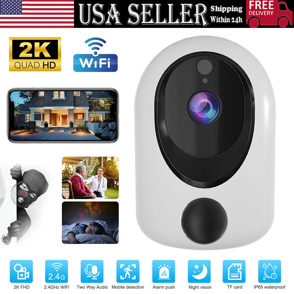 2K Wifi Camera 4MP Wireless PIR Motion Night Vision Camcorder Home Security Cam~