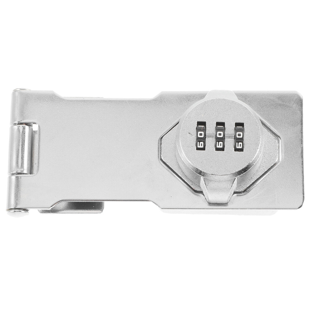 Password Hasp Lock Barn Door Latch Mechanical Rotary Hasp Lock for Small Doors-image