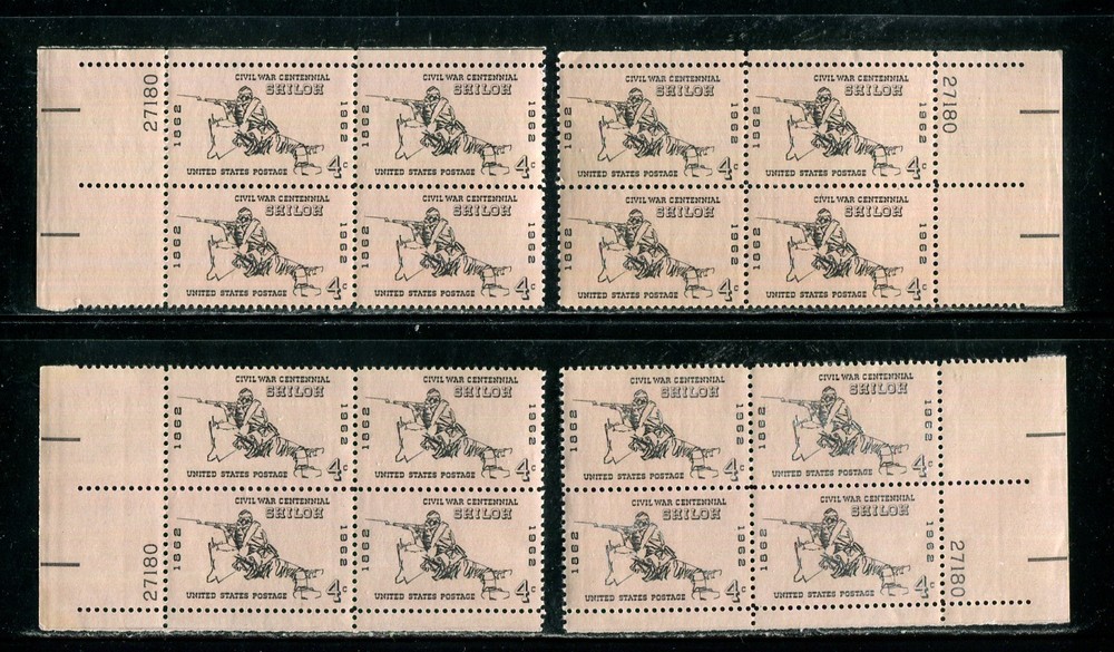 US Matched Plate Block MNH # 1179  4c Battle of Shiolo   27180, 1m590
