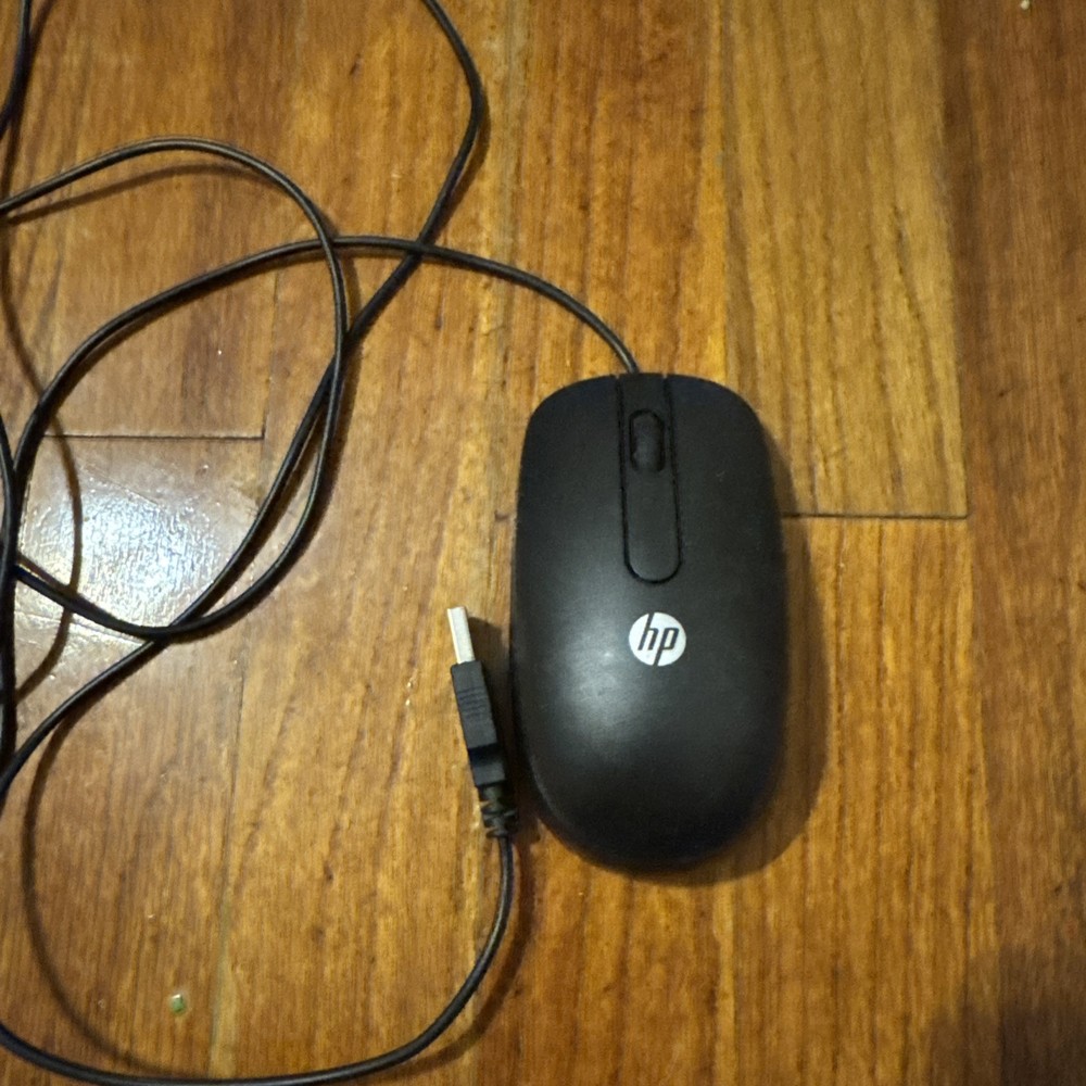 HP 672652-001 674316-001 MOFYOU Black USB 3-Button Optical Wired Mouse