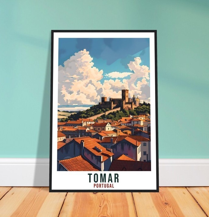 Tomar Travel Print Wall Art for Home Decor