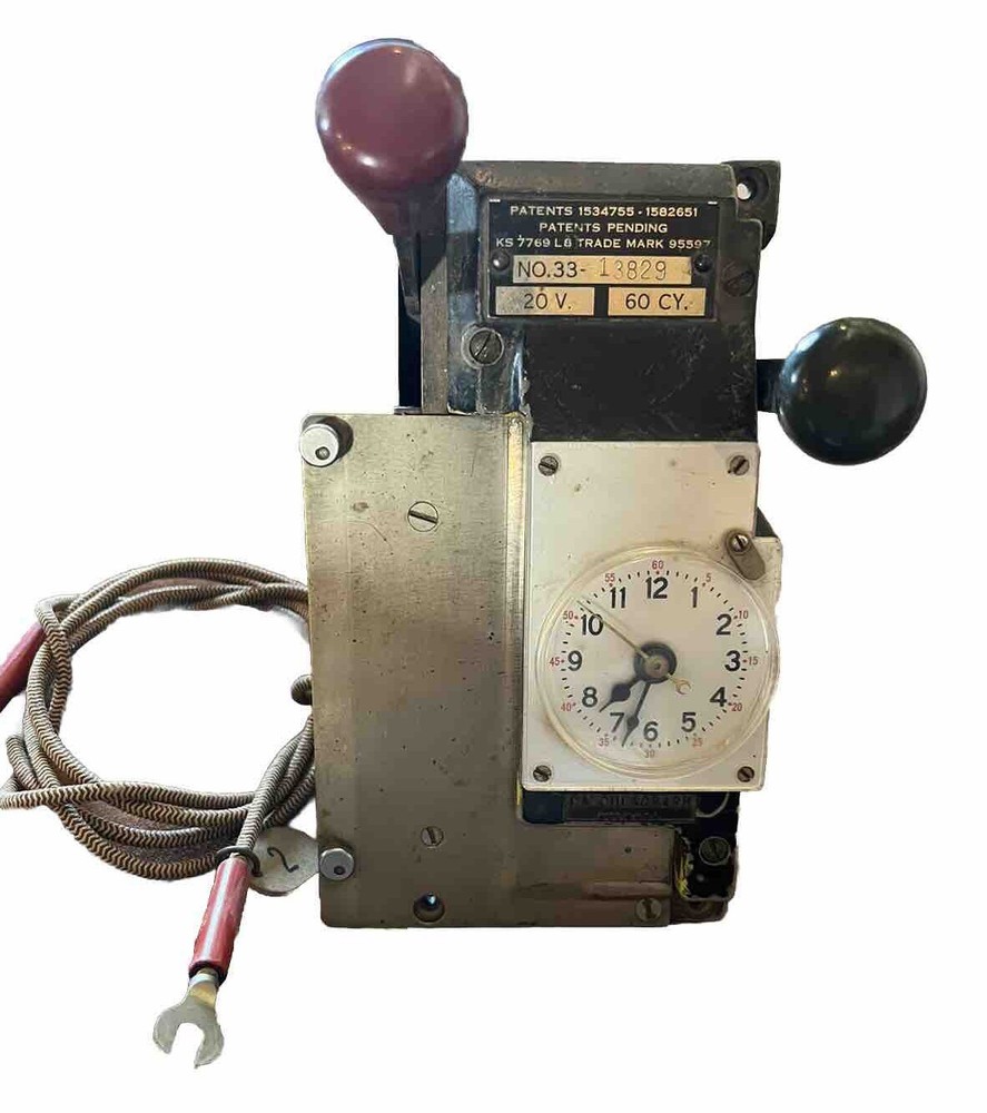 Calculagraph Model 33 Vtg Long Distance Time Punch Clock 20 Volts 60 Cycles
