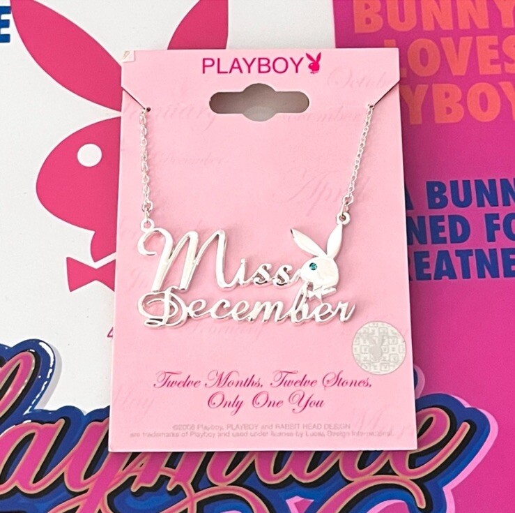 Playboy NWT Miss December Silver Necklace 2000s Accessory Holly Madison Design
