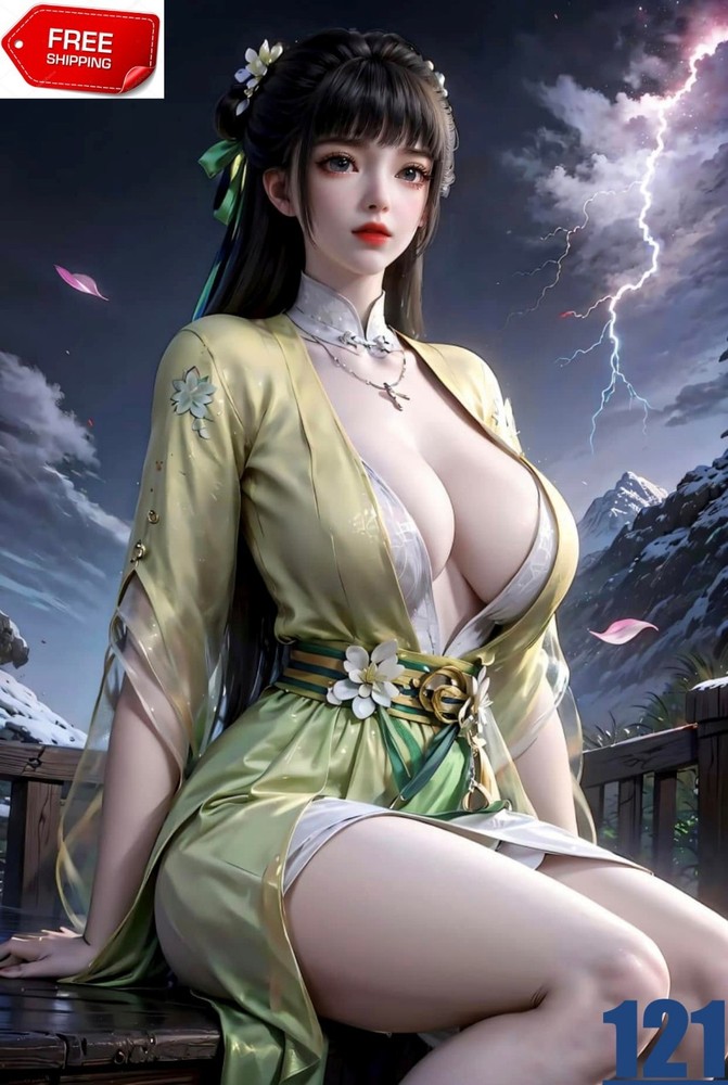 AI Art Desktop Background Digital Image Chinese Girl by samithaba78 A24-image