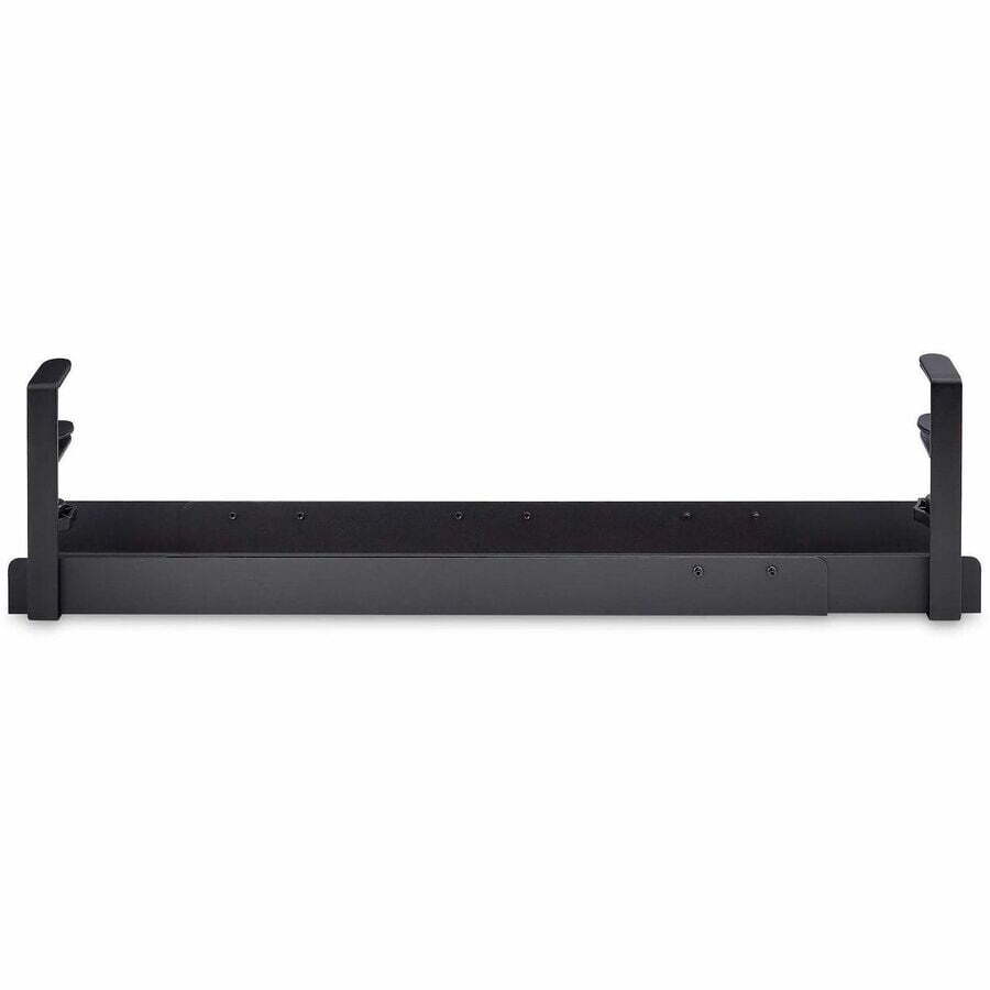 StarTech.com Under Desk Cable Management Tray, Length Adjustable, Clamp-On