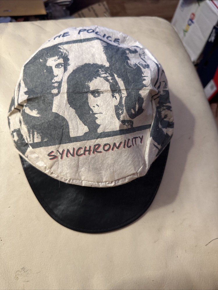 Vintage The Police Rock Band Synchronicity Painters Cap # 303