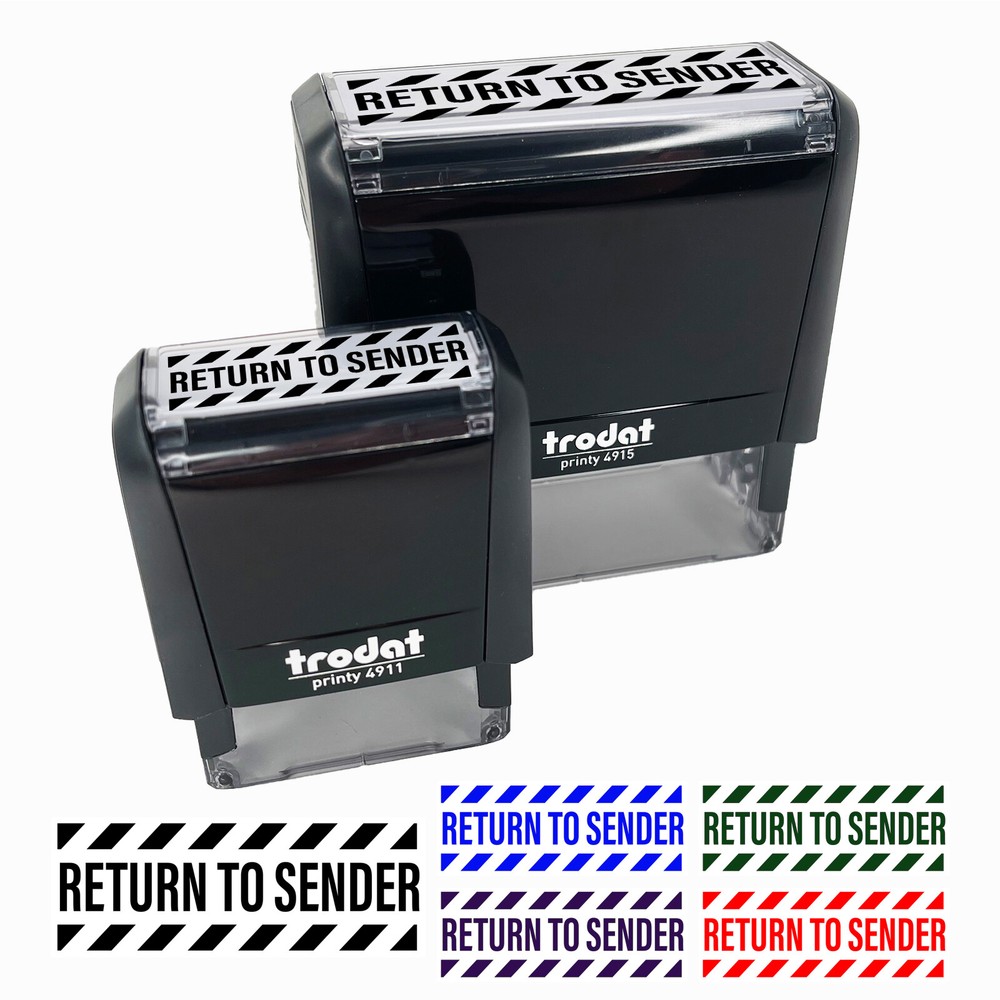 Return to Sender Mail Delivery Service Self-Inking Rubber Stamp Ink Stamper