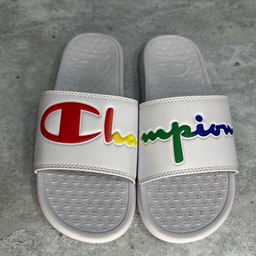 Champion Slip-On Rainbow Sandals for Women Size 7