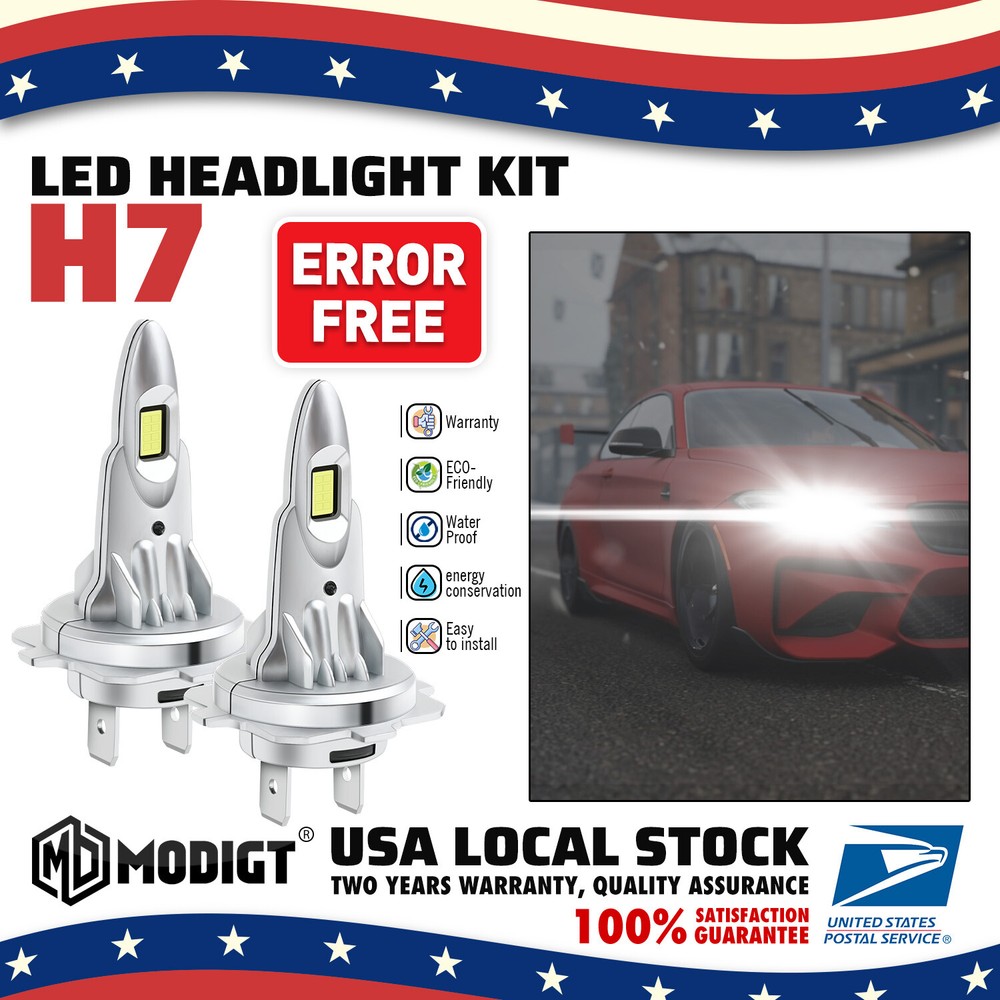 For Mercury Milan 2006-09 Super Bright LED Headlight Hi Lo Fog Light Bulbs 6000K