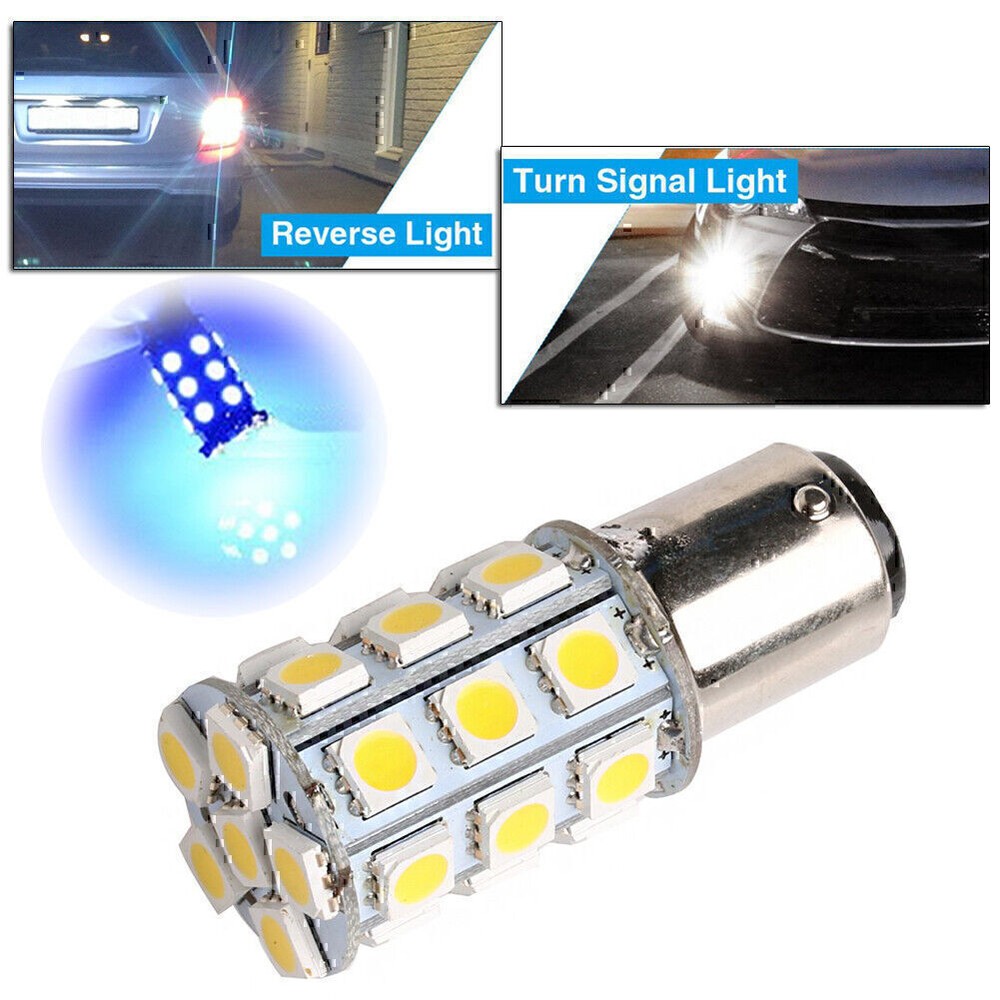 Blue 27-SMD BA15D Cabin Marine Boat LED Interior Lights Bulbs 1158 1176 1178