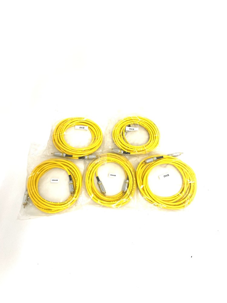 Wireworld *LOT OF 5* CRV4.0B RCA-M to RCA-M Chroma 5 Digital Video Cables