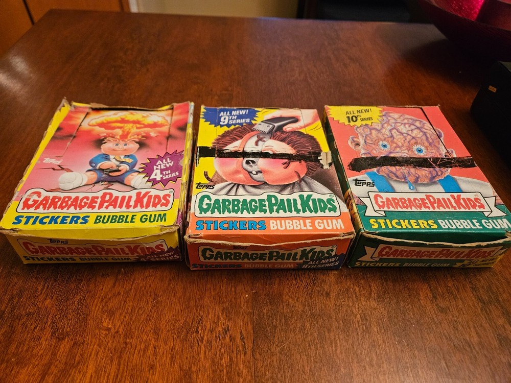 Vintage Garbage Pail Kids Series 4 9 10 Box Lot Only