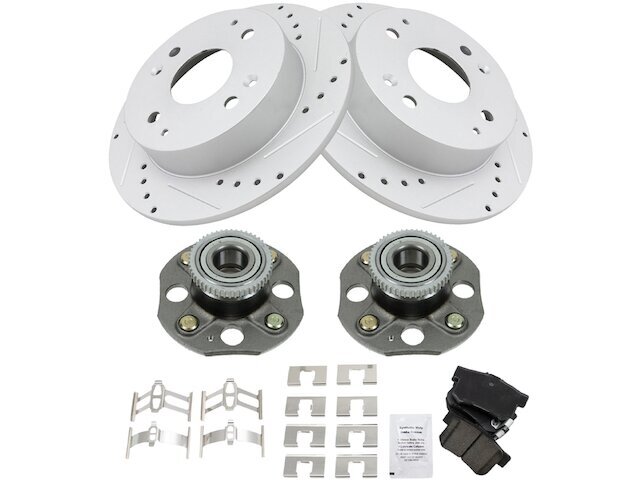 Rear Brake Pad and Rotor and Wheel Hub Kit fits Accord 1998-2002 33VMXC