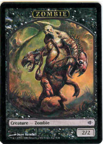 ZOMBIE TOKEN X4 4X Shards of Alara MTG Magic the Gathering Cards by DJMagic