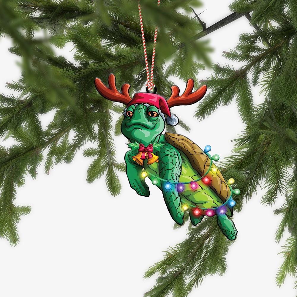 Lovely Turtle Christmas Ornament  Turtle Xmas Ornament Gift  Turtle Car Ornament