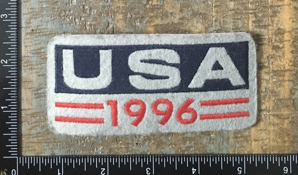 Vintage TEAM USA 1996 Olympic Games Atlanta Georgia Embroidered Iron-On Patch