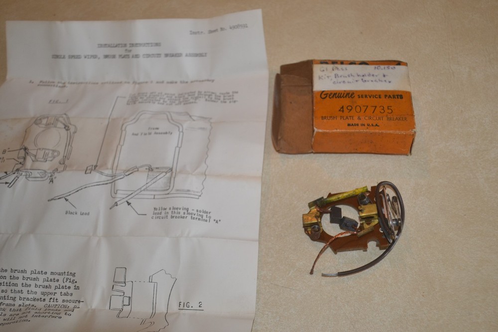 NOS Delco 4907735 Wiper Motor Repair Kit for 1961 GM Passenger Cars Group 10.150