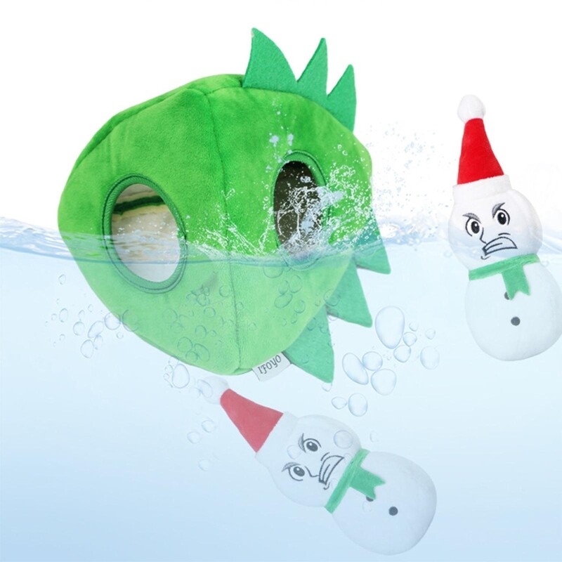 Interactive Squeaky Christmas Snow Hide Seek Activity Plush Sloth Dog Toy