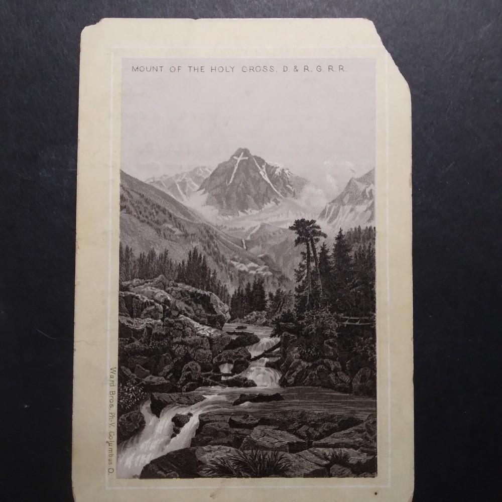 1800's Mount Of The Holy Cross Image On Jersey Coffee View Card