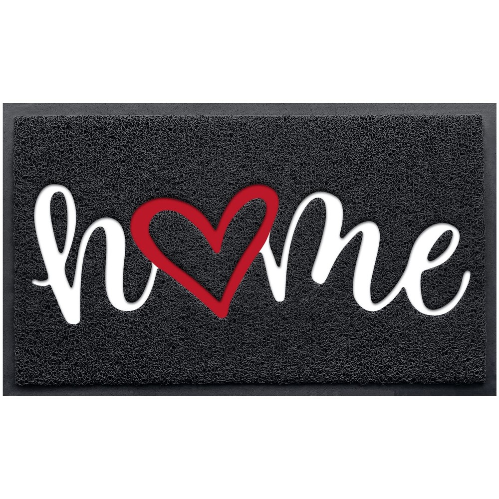 Door Mat Home Welcome Mats Outdoor and Indoor, Heavy-Duty Low-Profile Non-Sli...