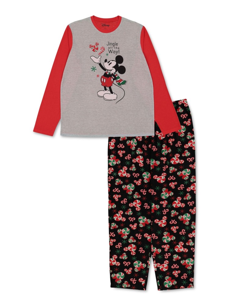 HYBRID APPAREL Womens Black Top Elastic Band Straight leg Pants Pajamas L