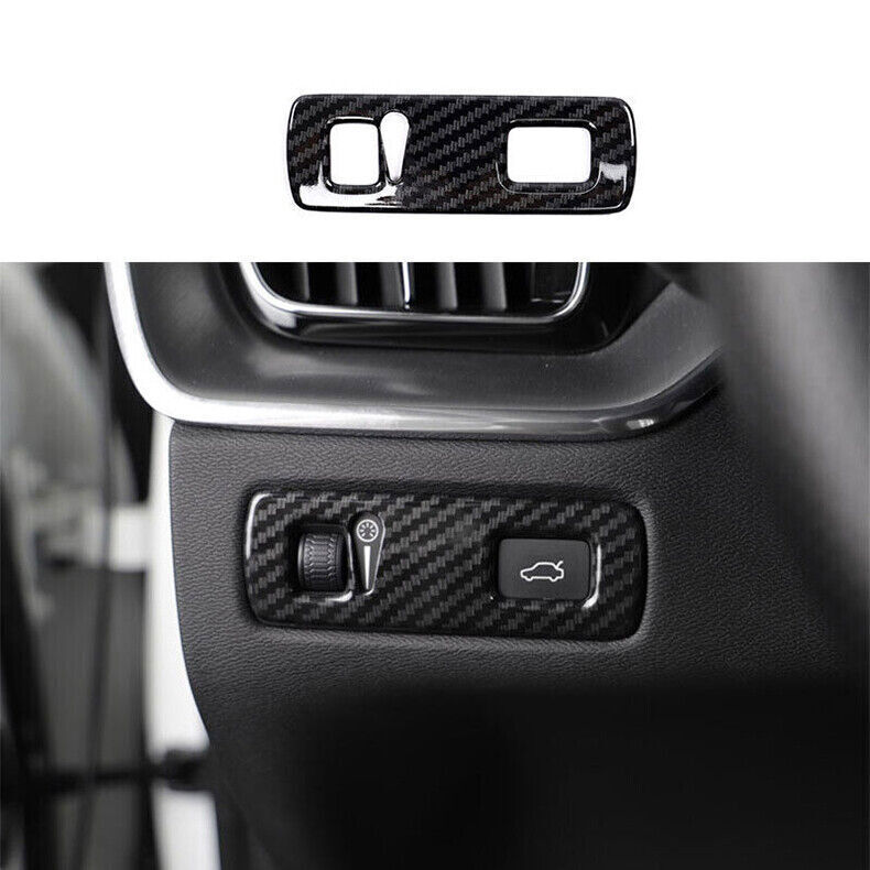 Volvo S90 2017-2025 Carbon Fiber Dash Headlight Switch Trim Frame