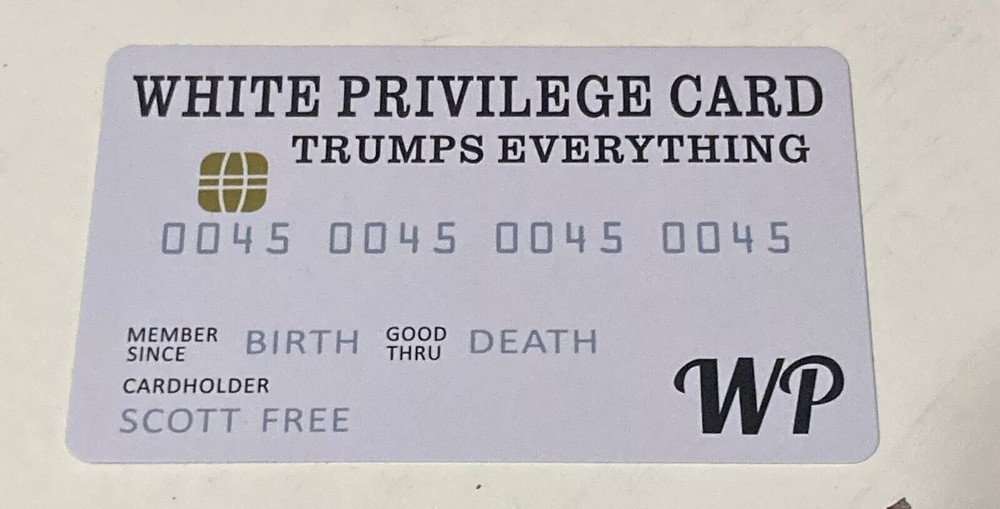 White Plastic Fake Credit Card Novelty Gag Gift  -image