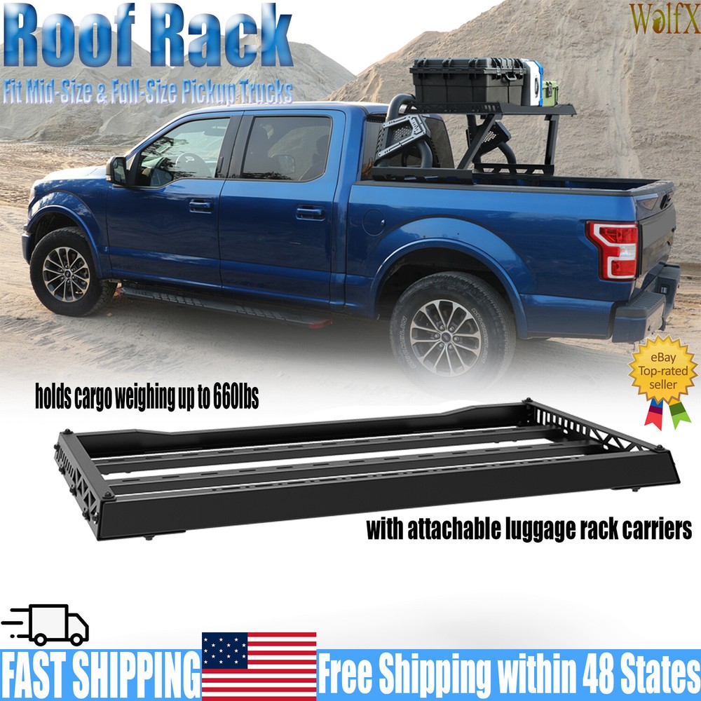 Roof Rack Trucks Providing Additional Storag Fit Mid-Size & Full-Size Pickup