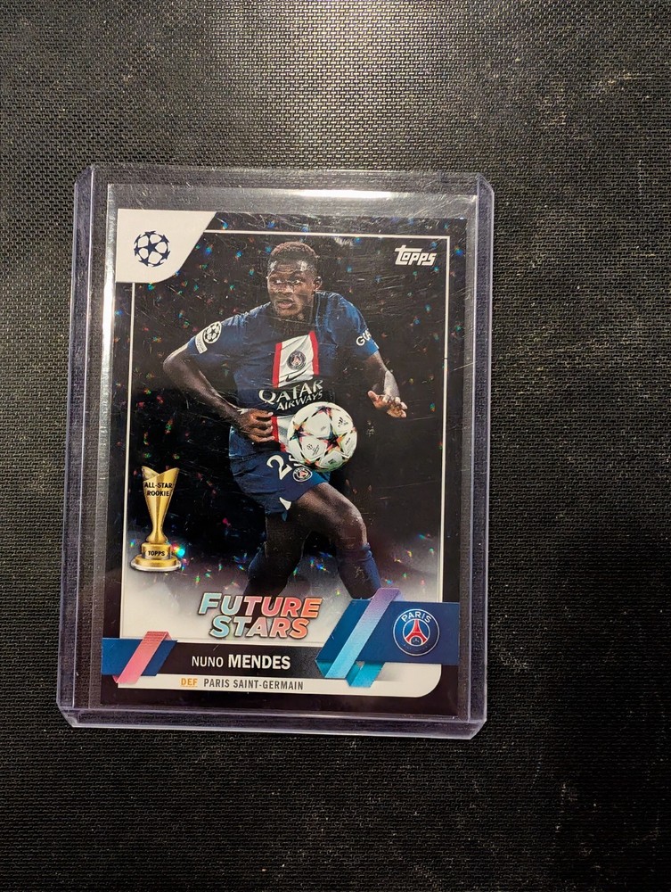 22/23 Topps UEFA Club Competitions Future Stars  Icy Black Foil #/10 Nuno Mendes