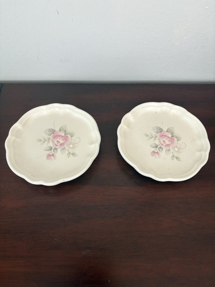 Pfaltzgraff Tea Rose Trivet and Coaster Set of 2  