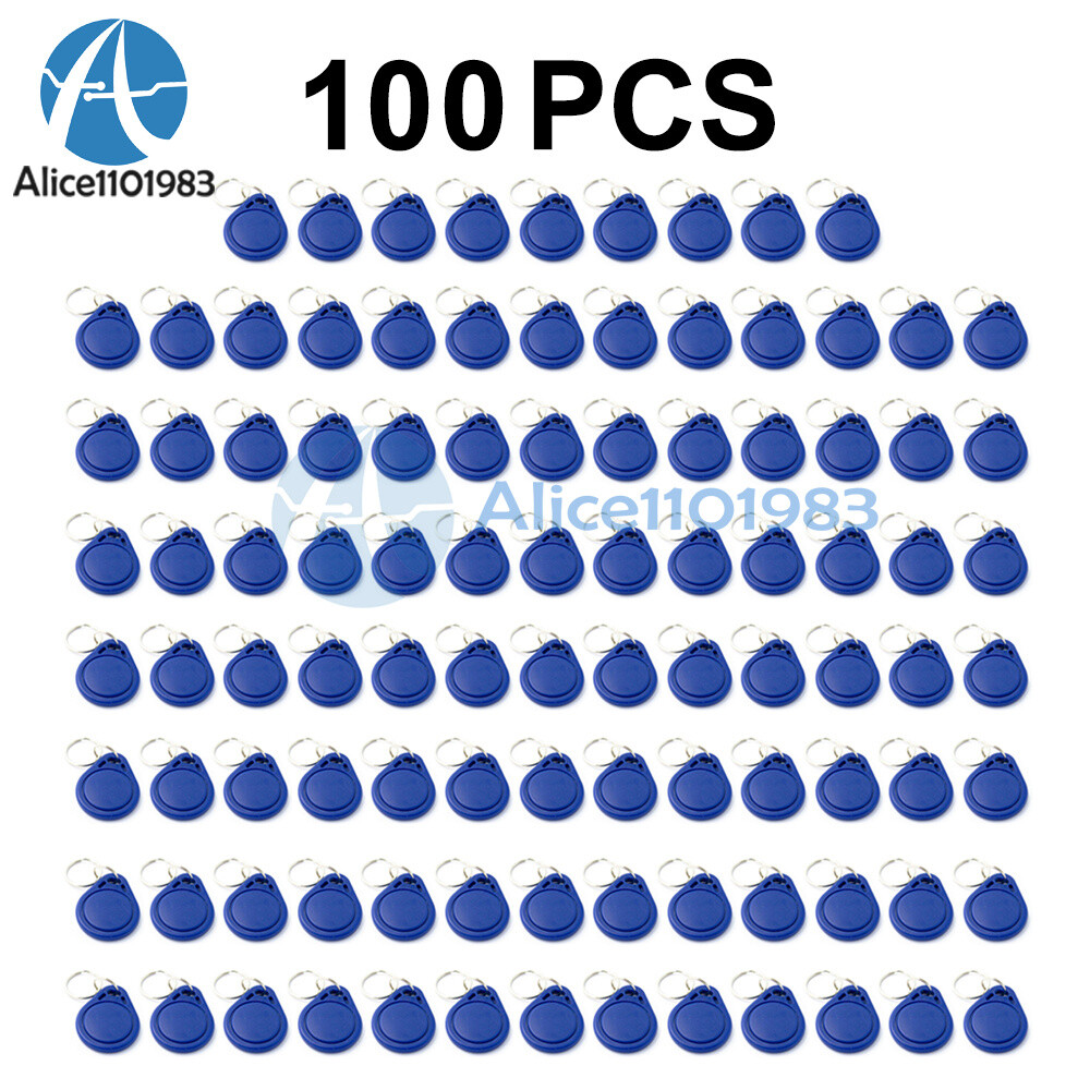 100PCS RFID IC Keyfobs Key Tags Token NFC TAG Keychain 13.56MHz for Arduino