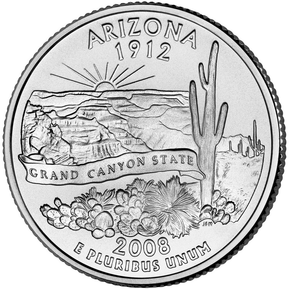 2008-D - Arizona - U.S. State Quarter- UNC from US Mint