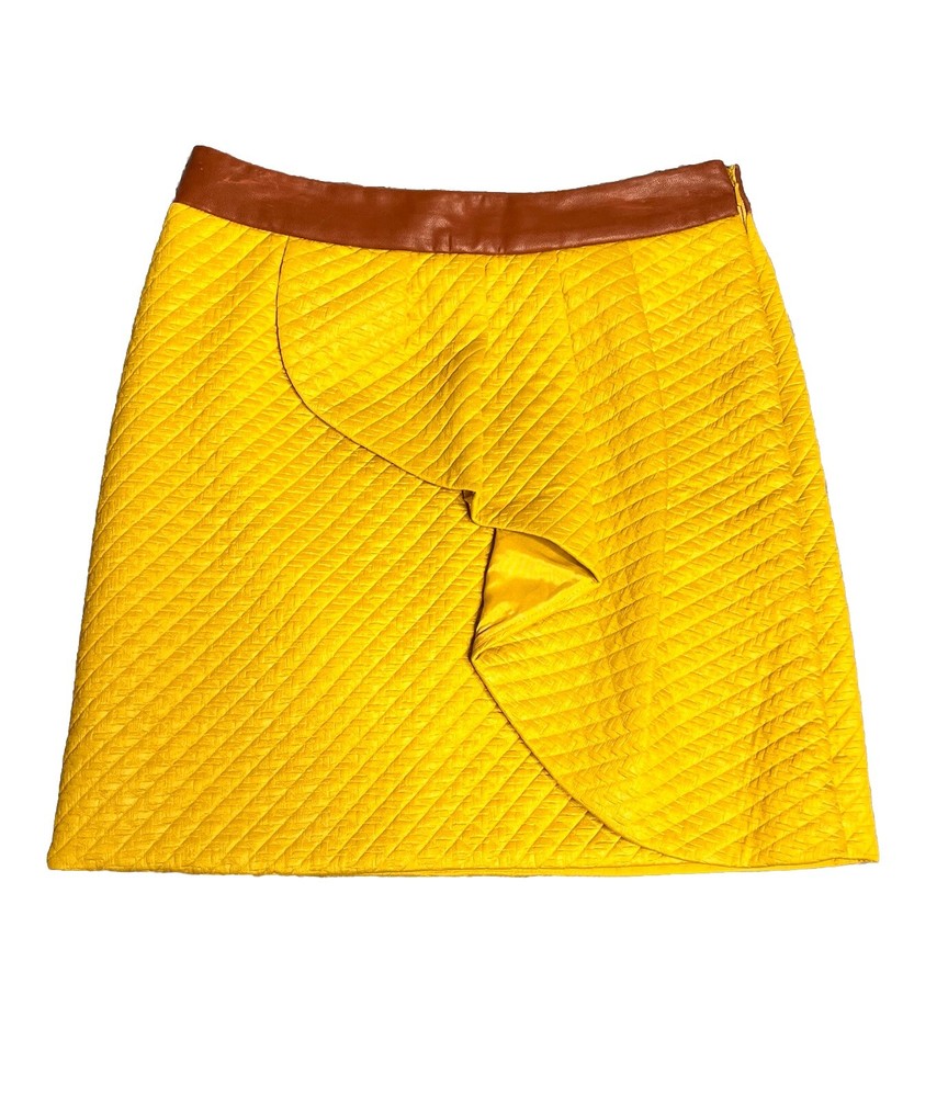 HD In Paris Mini Skirt Yellow Womens Size 0