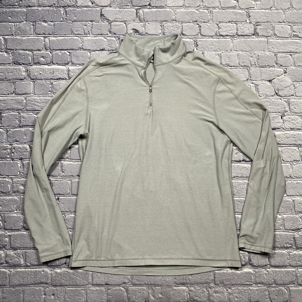 Lululemon Men's Heather Vapor Gray Soft Jersey Half Zip XL – Premium Athleisure