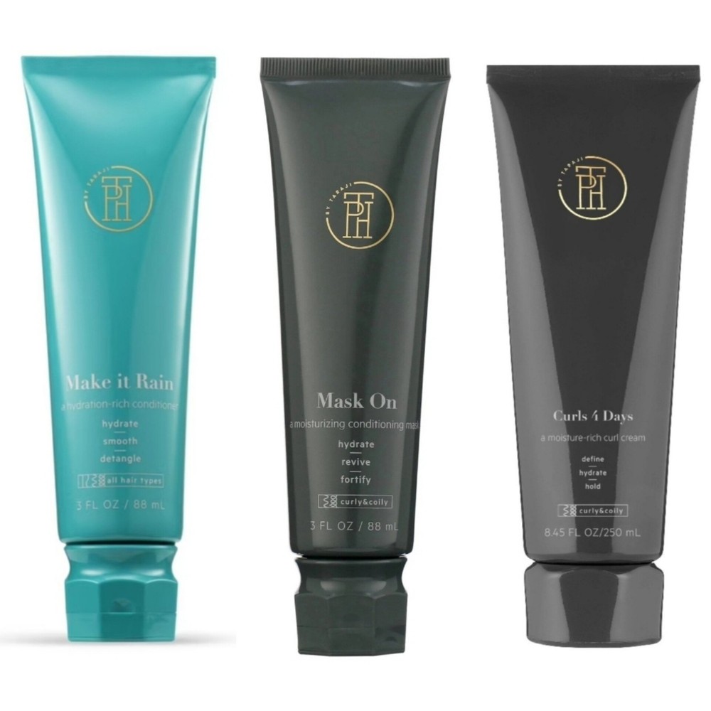 TPH By Taraji Mask On, Make It Rain & Curls 4 Days 3fl Oz BNIB Discontinued